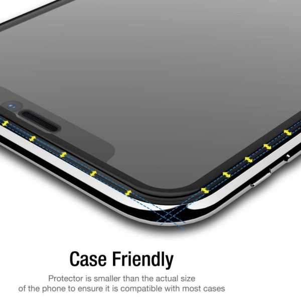 2-PACK iPhone 11 Pro Max Härdat Glas 0.26mm 9H Fullframe Transparent