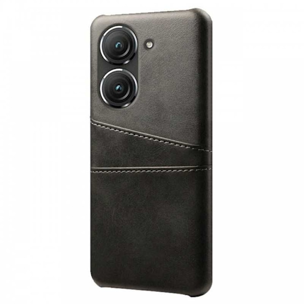 Zenfone 10 5G Skal Korthållare Retro V2 Svart