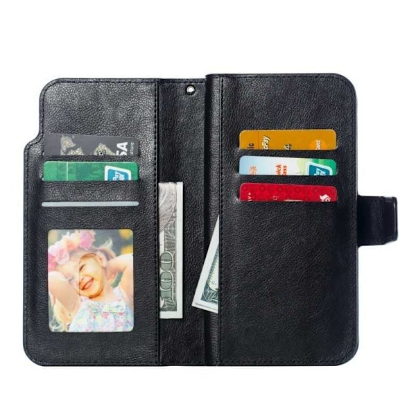 Samsung A53 5G praktisk pung-etui med 12-bakker Array V4 Black
