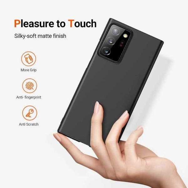 Samsung Note 20 Ultra Kumipinnoitettu mattamusta Cover Basic V2 Black