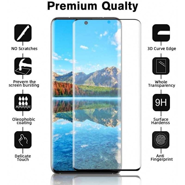 Xiaomi Mi 11 Ultra hærdet glas 3D 0,26 mm 9H Fullframe Transparent