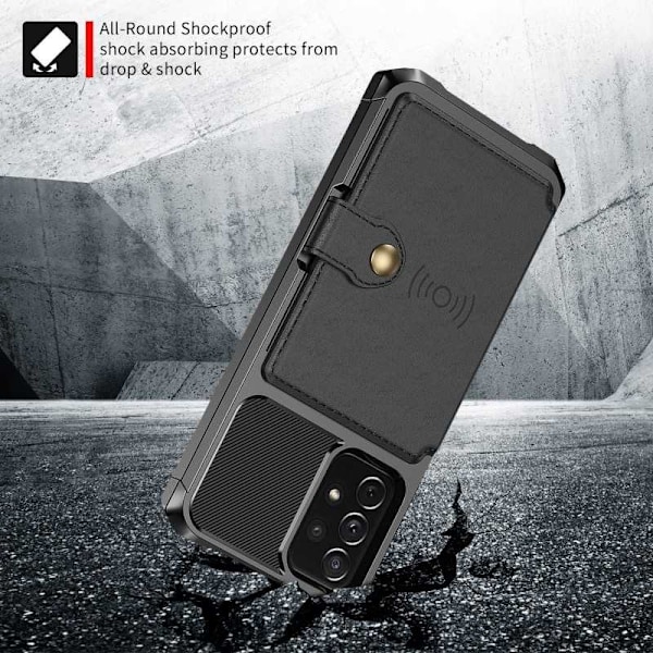 Samsung A72 4G Iskunkestävä Premium Cover 4-FACK Solid V3 Black