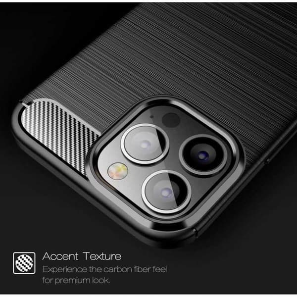iPhone 13 Pro Max iskunkestävä kotelo SlimCarbon Black