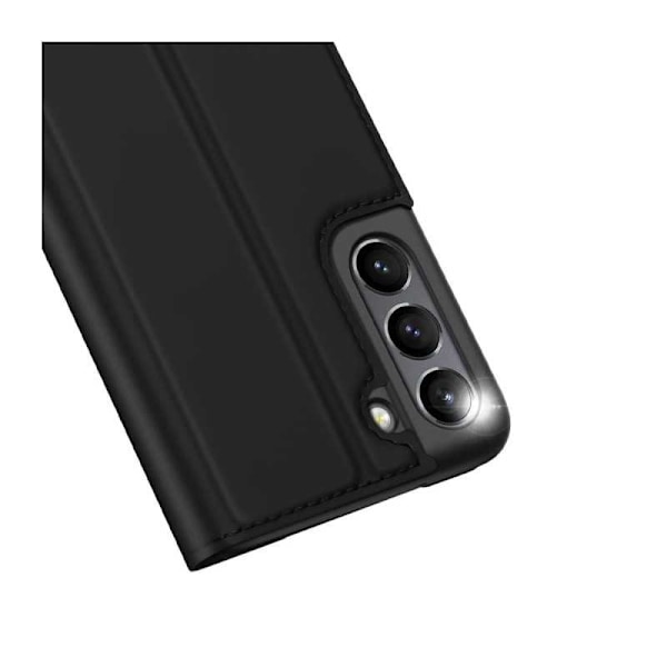 Samsung S22 Flip Case Smooth -korttipaikka Black