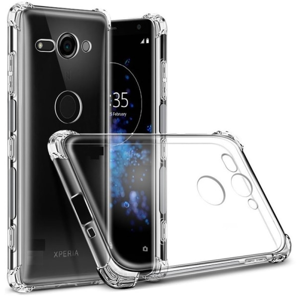 Xperia XZ2 Compact stødabsorberende Silikone Shell Shockr Transparent