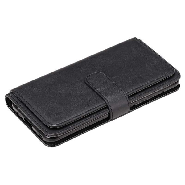 Xiaomi Mi 10 Lite -käytännöllinen lompakkokotelo ja 11-taskuinen Array V2 Black