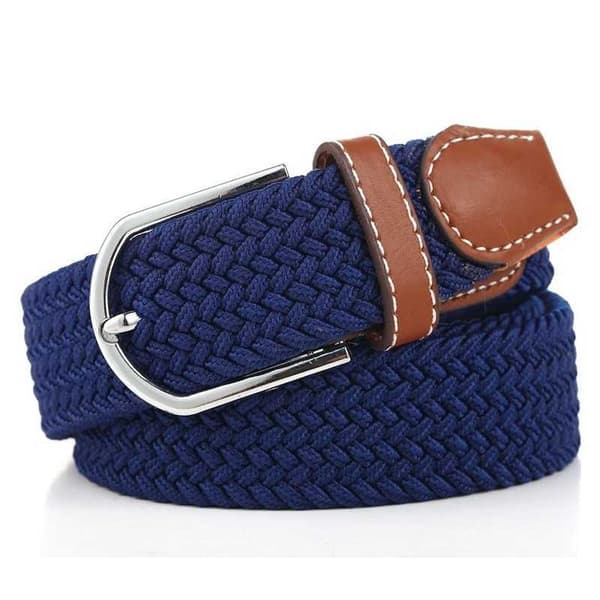 Bälte Canvas Tyg Stretch Justerbar Längd Storlek W26 - W36 Röd one size