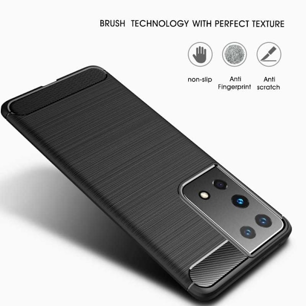 Samsung S21 Ultra Shockproof Shell SlimCarbon Black