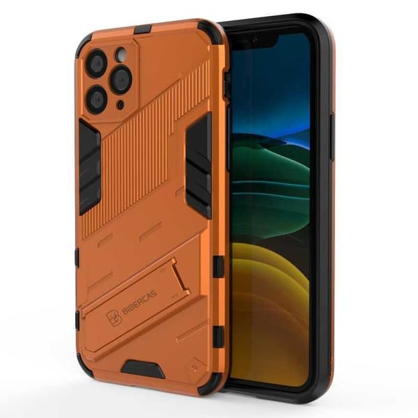 iPhone 11 Iskunkestävä kotelo jalustalla ThinArmor V2 Mörkgrön