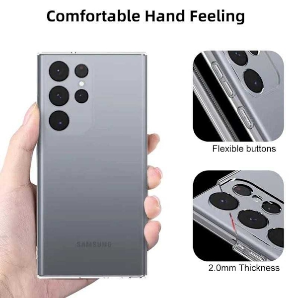 Samsung S24 Ultra Stødabsorberende silikonetui Simple