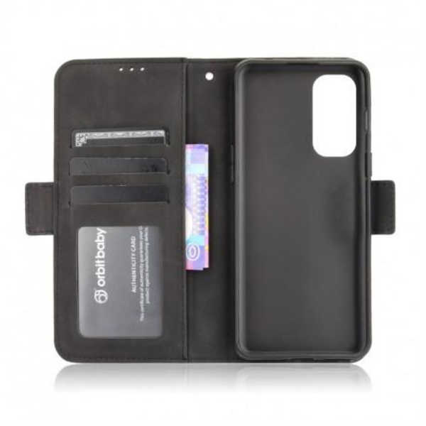 OnePlus Nord 2 5G Plånboksfodral PU-Läder 6-FACK Winston® V3 Black