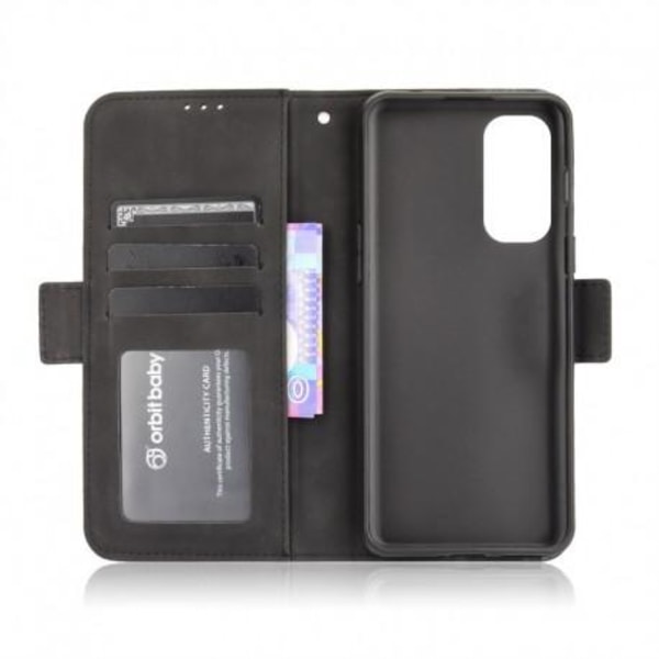 OnePlus Nord 2 5G Plånboksfodral PU-Läder 6-FACK Winston® V3 Svart