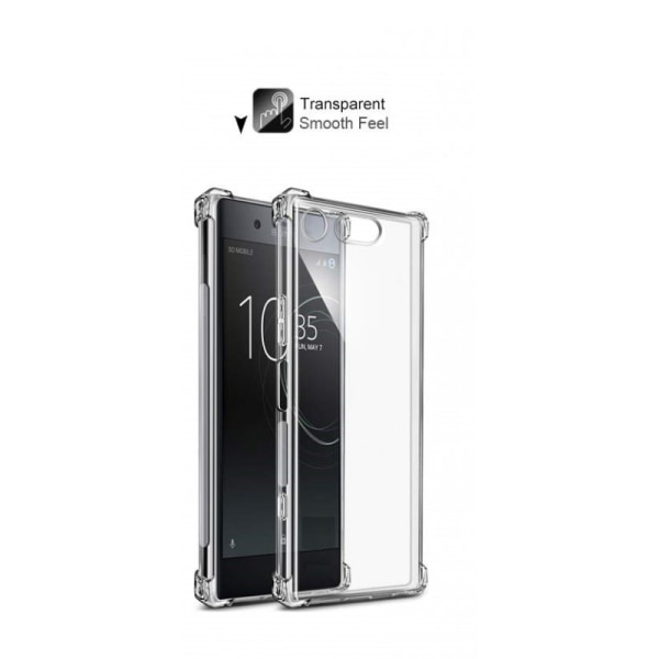 Xperia XZ1 stødabsorberende silikone Shell Shockr Transparent