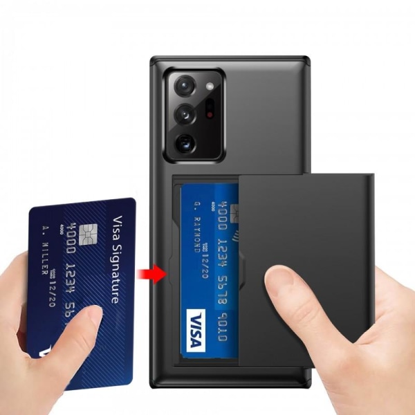 Samsung Note 20 Ultra Exclusive Støtsikker Cover Card-spor Stree Black