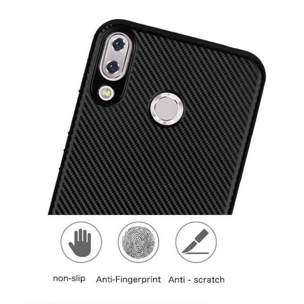 Zenfone 5 & 5Z Iskunkestävä FullCarbon V2 Svart