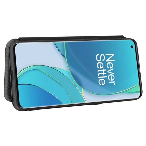 OnePlus 9 Pro Flip Case -korttipaikka CarbonDreams Black