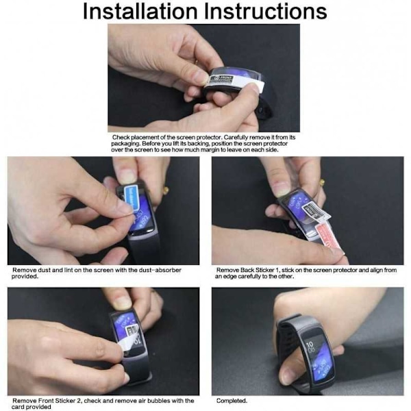 3-PACK Samsung Galaxy Fit 2 Premium CrystalClear näytönsuoja Transparent