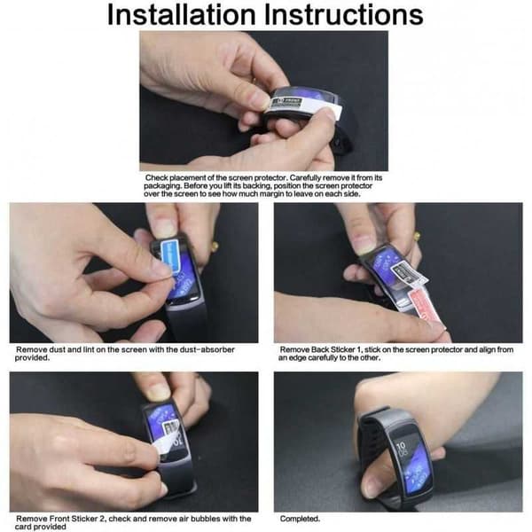 3-PACK Samsung Galaxy Fit 2 Premium Skärmskydd CrystalClear Transparent