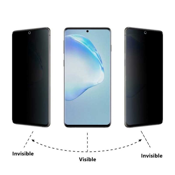 2-PACK Samsung S20 FE Privacy Hærdet glas 0,26 mm 2,5D 9H Transparent