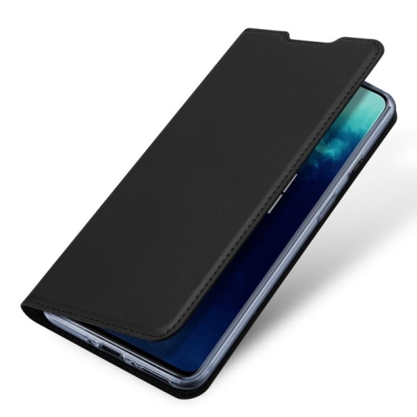 OnePlus 7T Pro Flip Case Skin Pro korttilokerolla Black