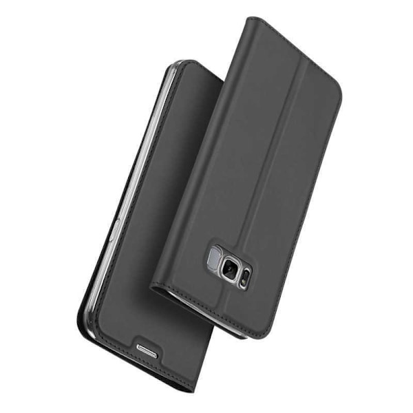 Samsung S8 FlipfodralSkin Pro lyhyellä radalla Svart