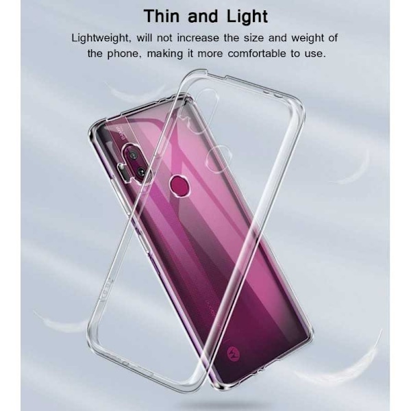 Motorola One Hyper stødabsorberende silikonecover Enkelt Transparent