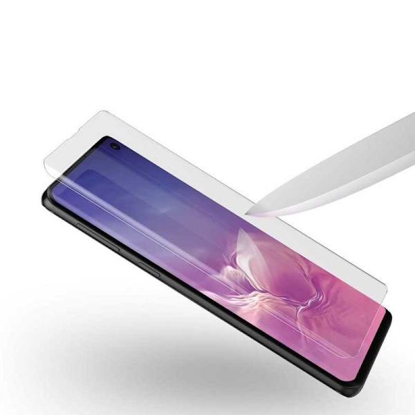 Samsung S10 hærdet glas 9H Hofi UV Transparent