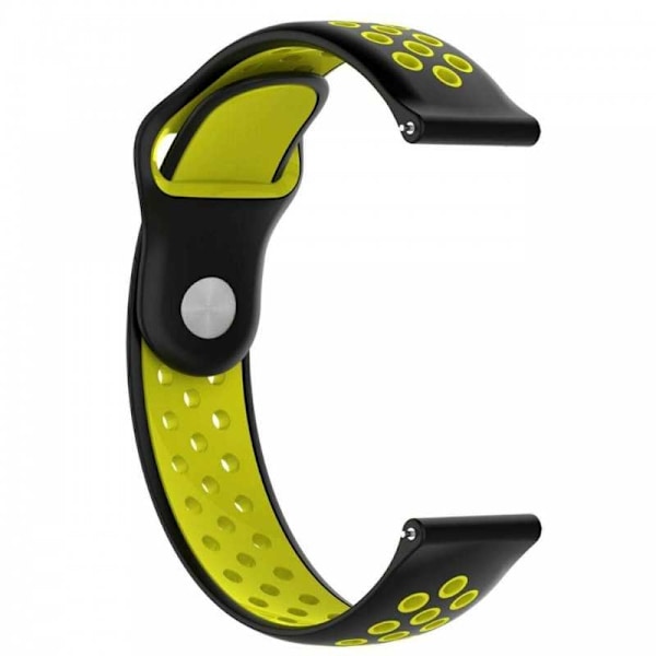 Universaali tyylikäs kellon ranneke Sport Runnr - 22mm Black Svart/Grå