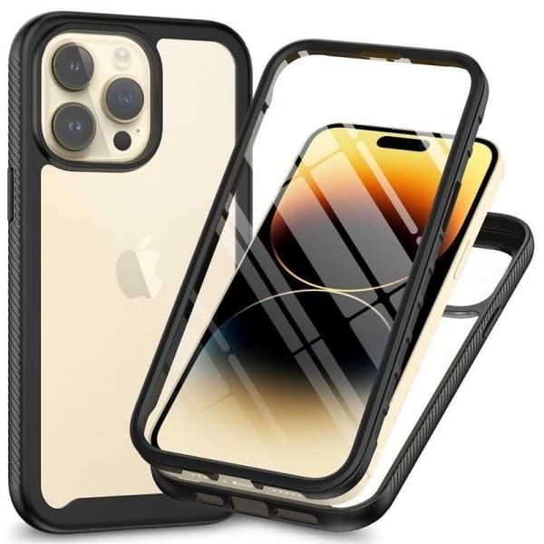 iPhone 13 Pro:n kattava Premium 3D -kotelo ThreeSixty Transparent