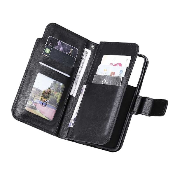 Samsung S21 Plus praktisk pung-etui med 12-bakker Array V4 Black