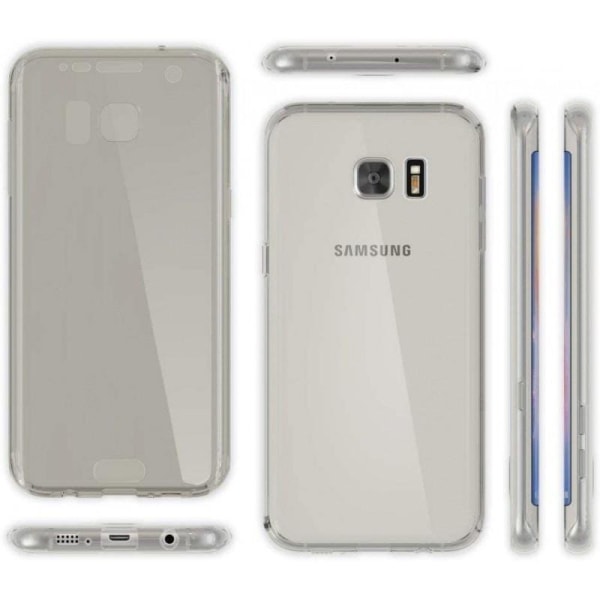 360 ° solid silikonetui Samsung S7 Transparent