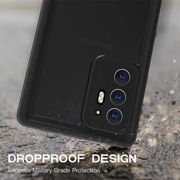 Samsung Note 20 Ultra Full Coverage Vedenpitävä Premium Cover - 2m Transparent