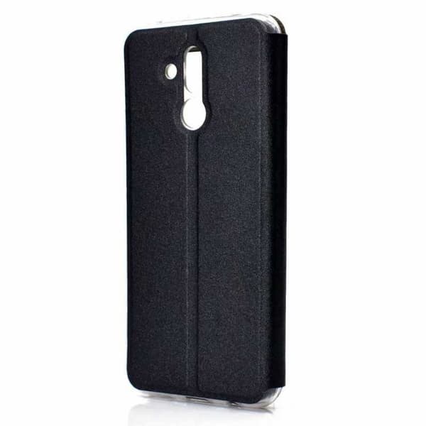 Mate 20 Lite Elegant Stötdämpande Flipfodral SliderView Svart