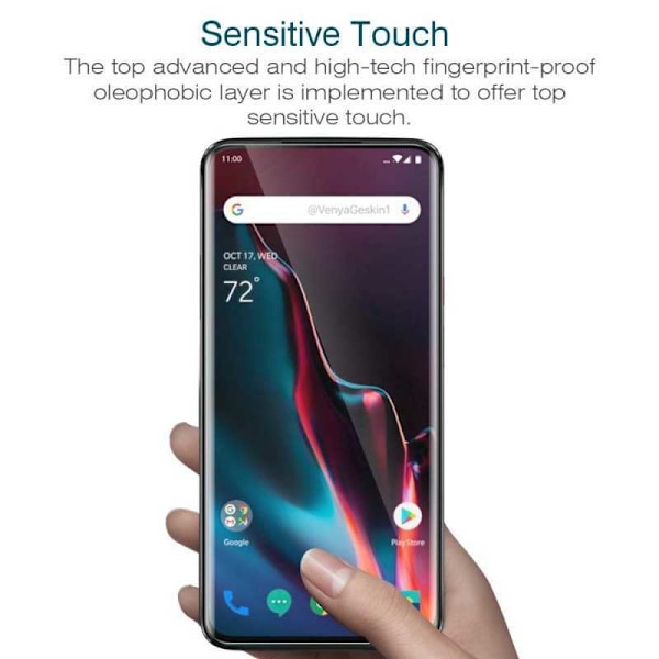 OnePlus 7 Pro 3D Full Coverage PET-skærmbeskytter Transparent