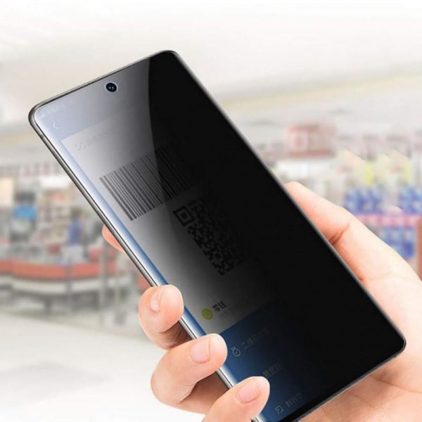 Samsung S20 Privacy FullFrame hærdet glas 0,26 mm 3D 9H Transparent
