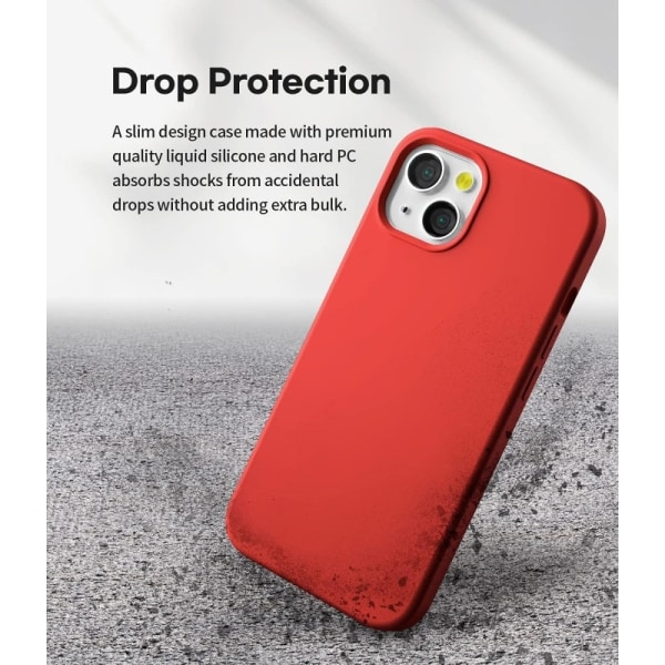 Gummibelagt Stöttåligt Skal iPhone 13 Mini - Röd