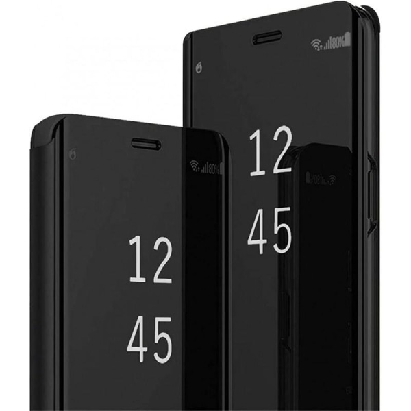 Samsung S23 Smart Flip Case Clear View Standing V2 Rocket Black