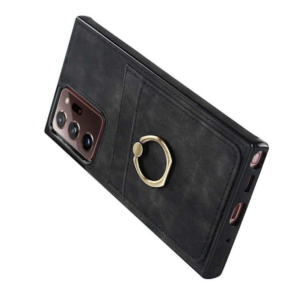 Samsung Note 20 Ultra -matkapuhelimen suojakuori korttitelineellä Retro V4 Black