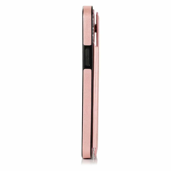 iPhone 12 Pro Max Iskunkestävä kotelo, 3-taskuinen Flippr V2 Pink gold