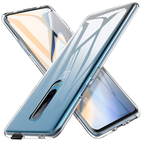 OnePlus 7 Pro stødabsorberende silikonecover Enkelt Transparent