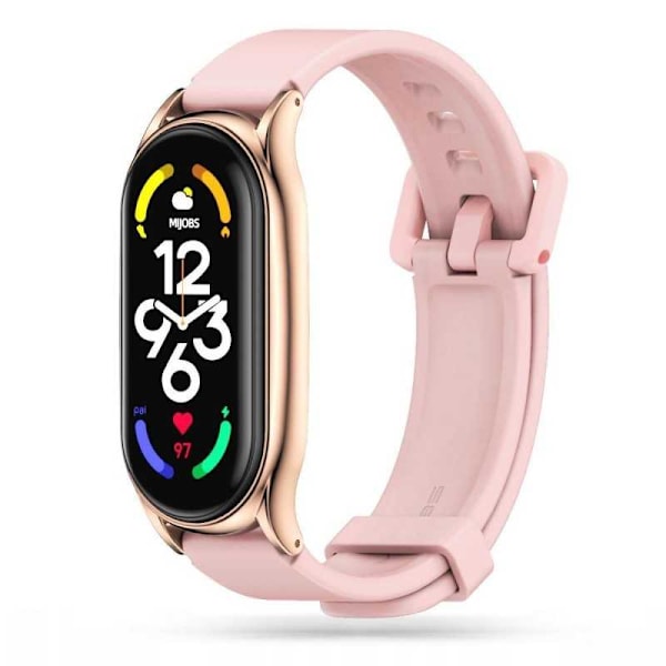 Xiaomi Mi Smart Band 6/5/4/3 Stilfuldt Silikone Armbånd Walkr Rosa