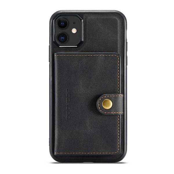 iPhone 11 Iskunkestävä kotelo magneettisella korttitelineellä JeeHood Black
