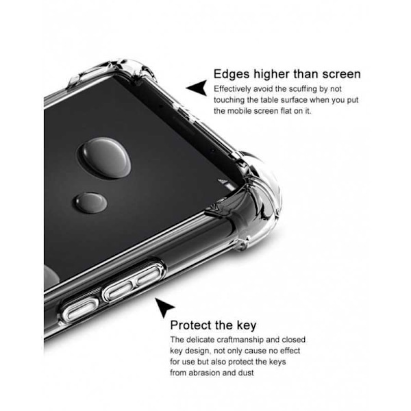 Mate 20 Pro stødabsorberende silikone Shell Shockr Transparent