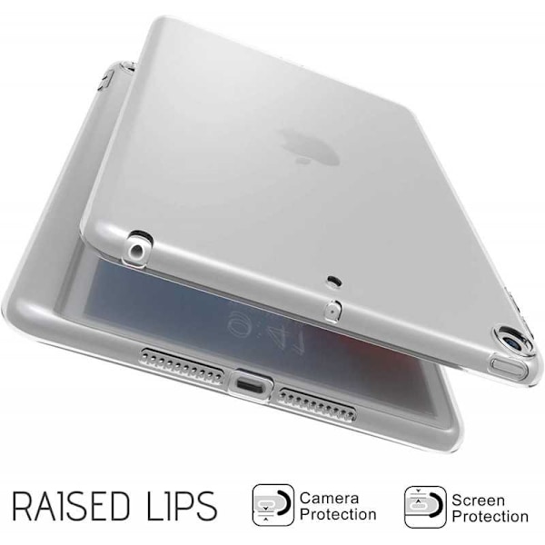 iPad Mini 5 & 4 stødabsorberende TPU-cover Enkelt Transparent