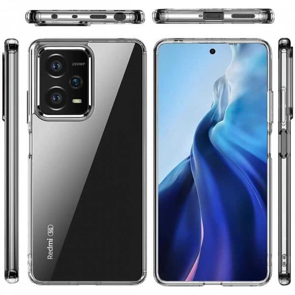 Xiaomi Redmi Note 12 5G iskuja vaimentava silikonikotelo Simple