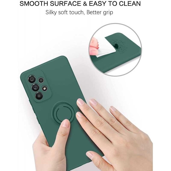Samsung A53 5G stødsikkert cover med ringholder CamShield Svart