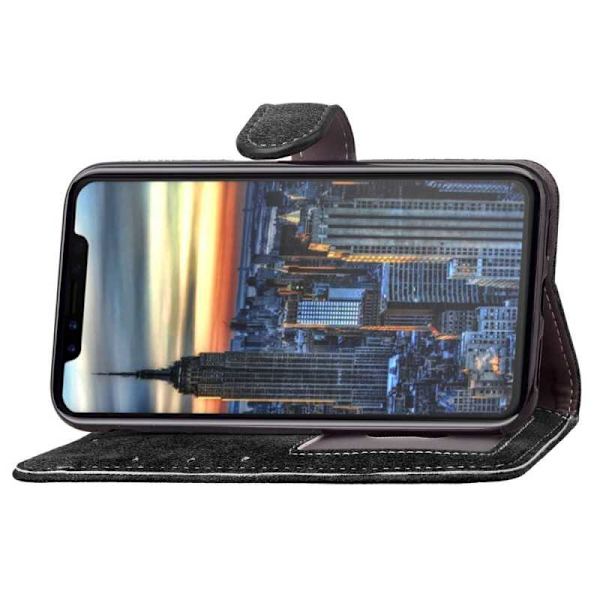 iPhone XS Max Praktisk Plånboksfodral med 7-FACK Pharah Svart
