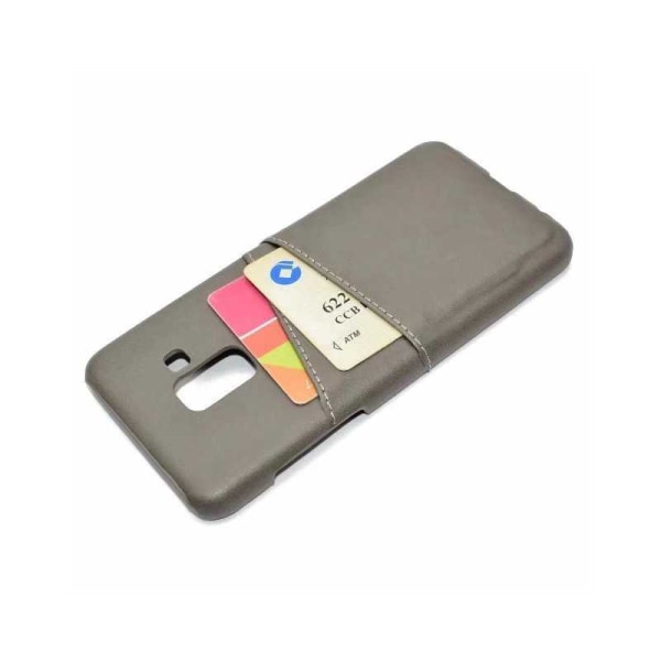 Samsung S9 Plus stødabsorberende kortholder Retro V2 Svart