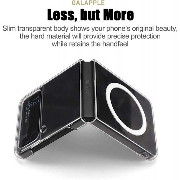 Samsung Z Flip 4 Transparent stødabsorberende cover MagSafe-kompatibel Transparent