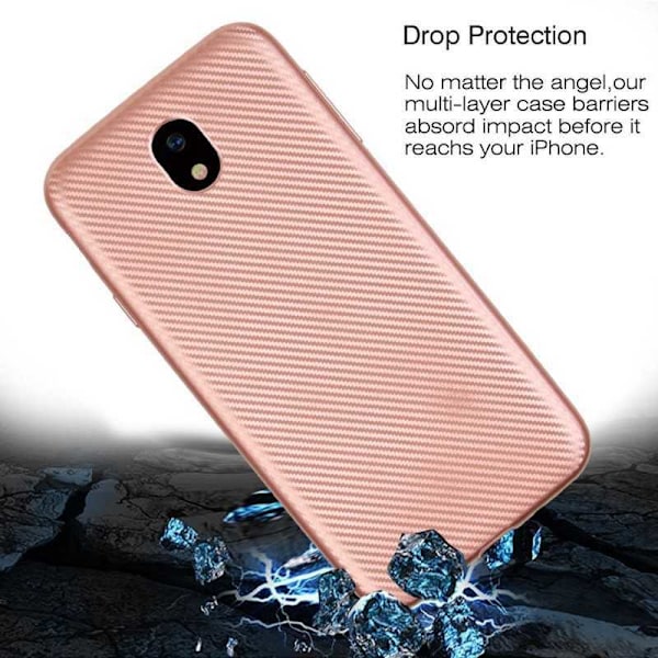 Samsung J5 2017 stødsikkert cover FullCarbon V2 Svart